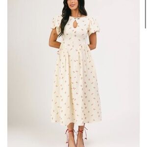 Zoco strawberry midi dress